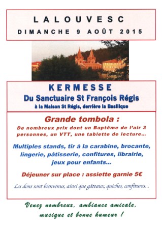 KERMESSE DU 9 AOÛT 2015